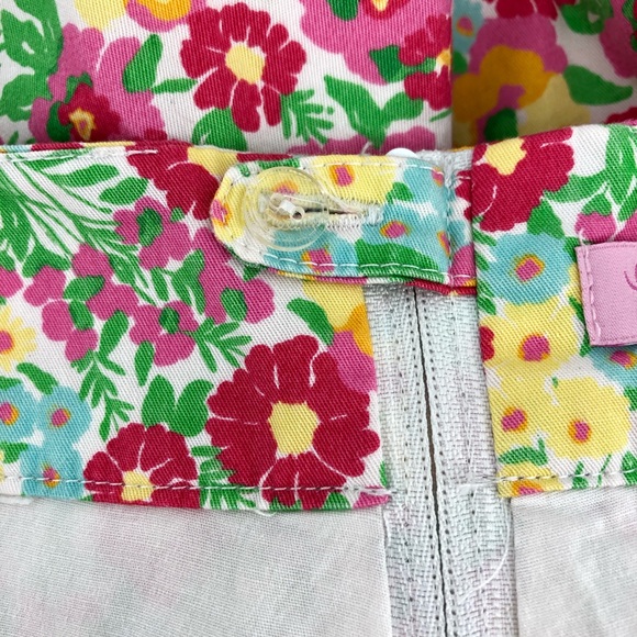 Lilly Pulitzer Pink Green Yellow Floral Print Tawney Style Skort - Picture 5 of 8